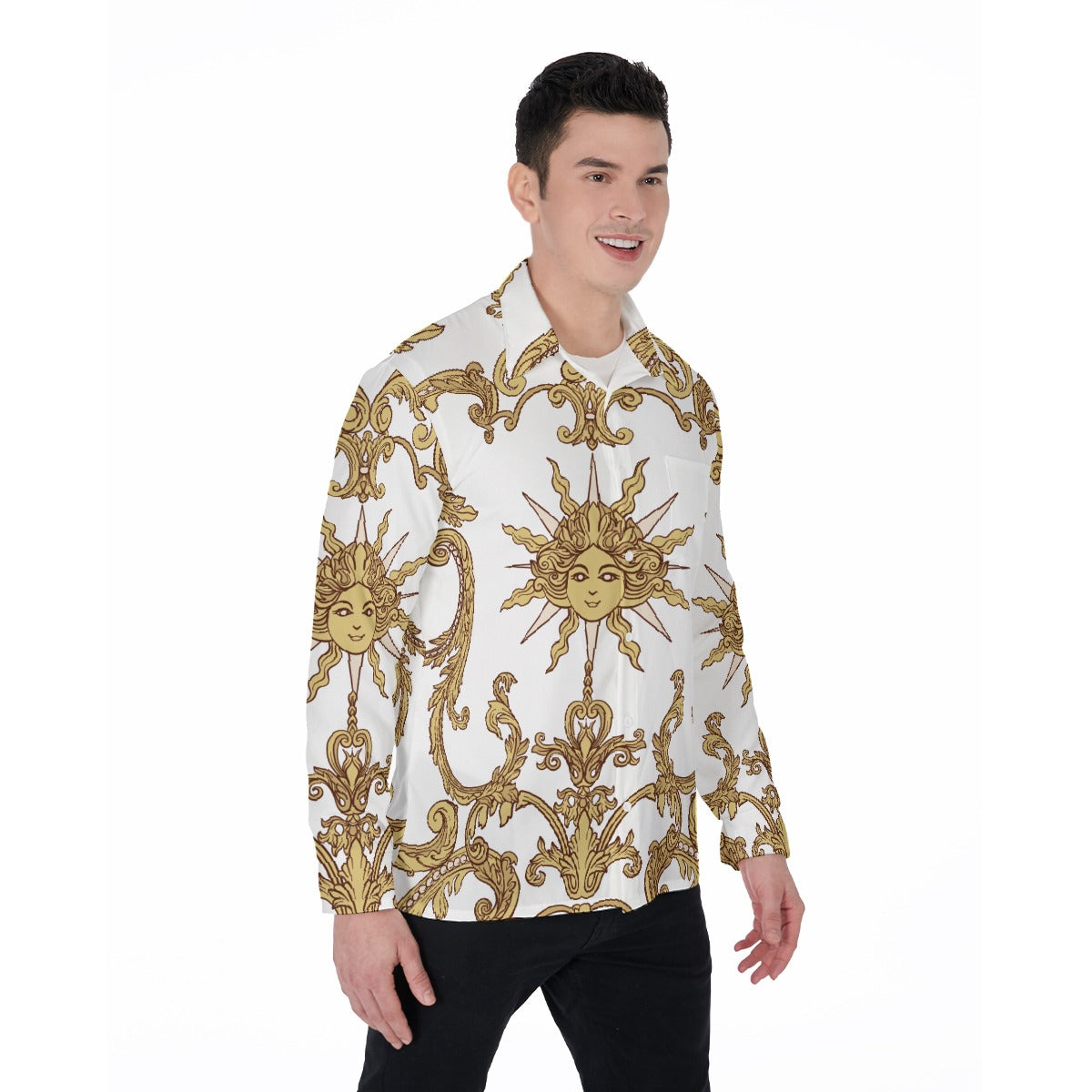 All-Over Print Men's Long Sleeve Shirt