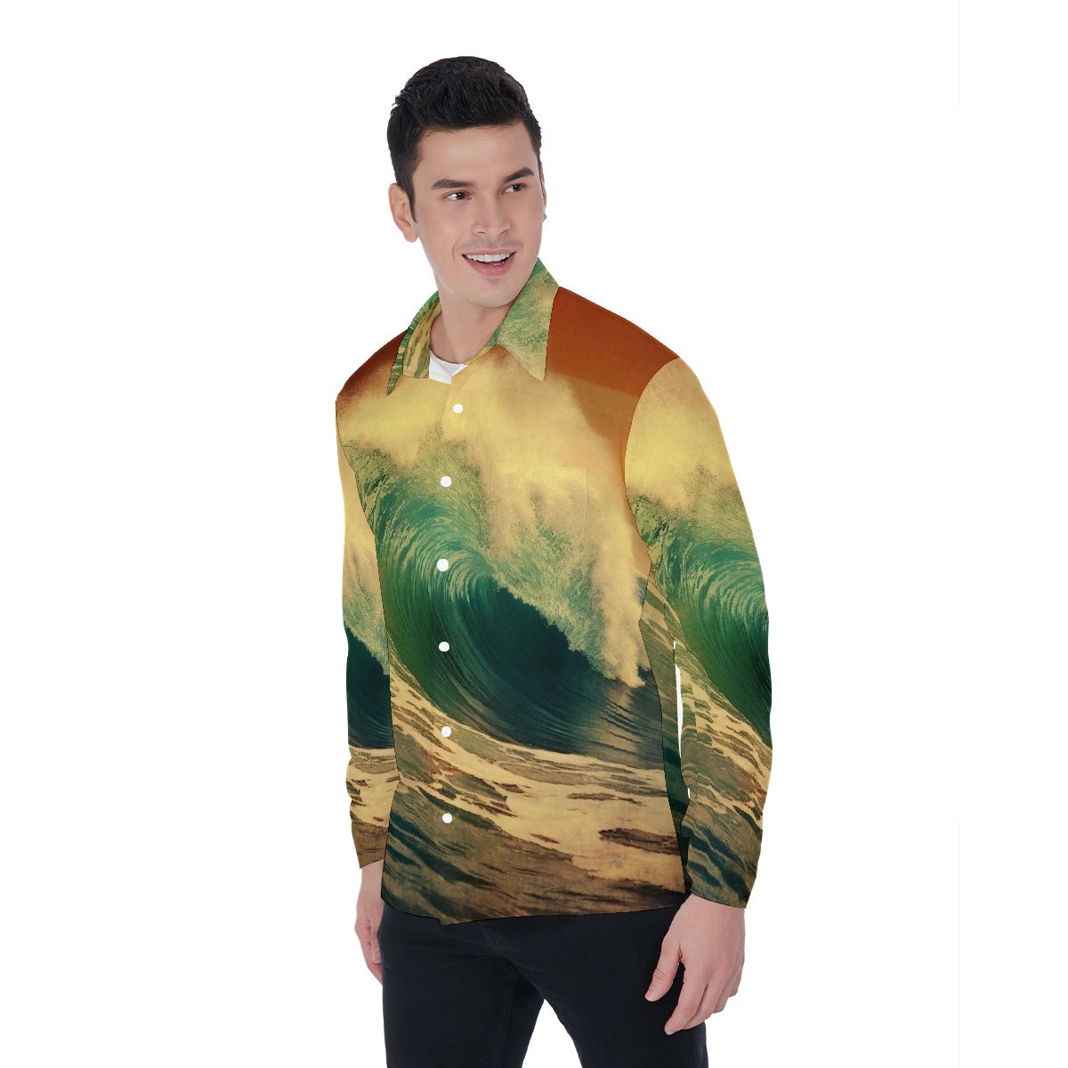 All-Over Print Men's Long Sleeve Shirt