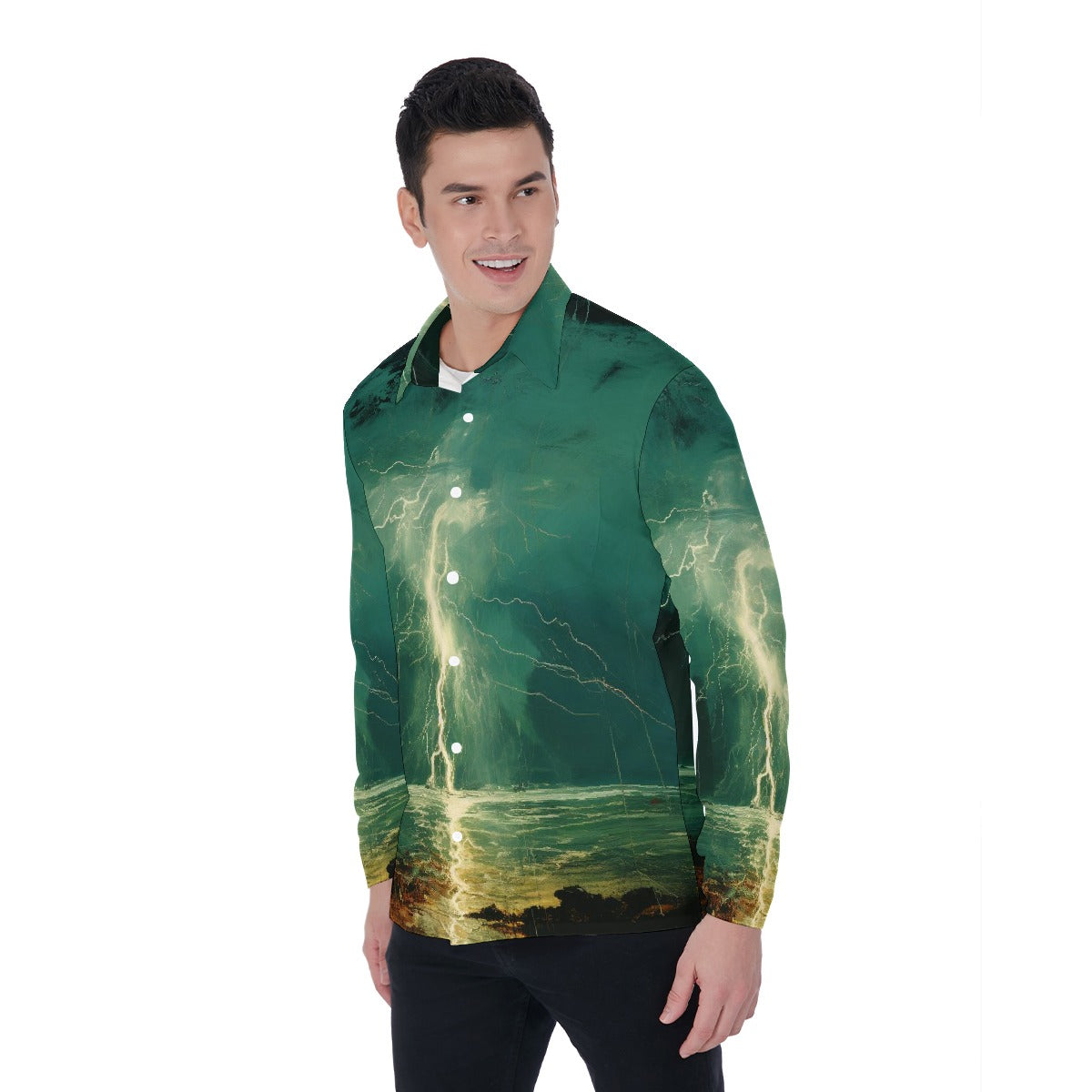 All-Over Print Men's Long Sleeve Shirt