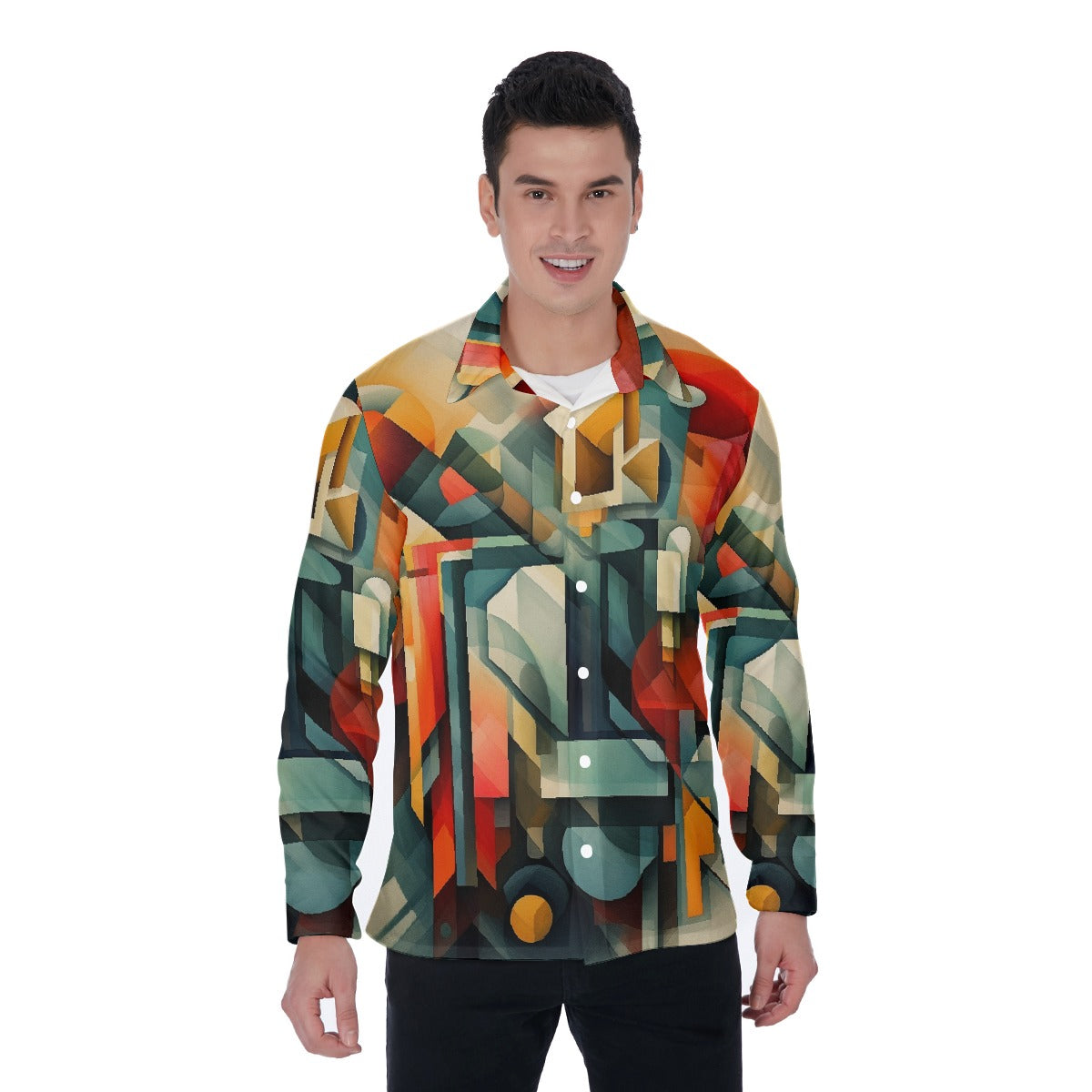 All-Over Print Men's Long Sleeve Shirt