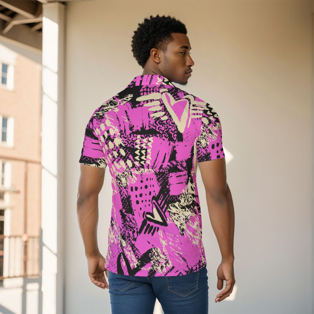 All-Over Print Men's short sleeve Shirt