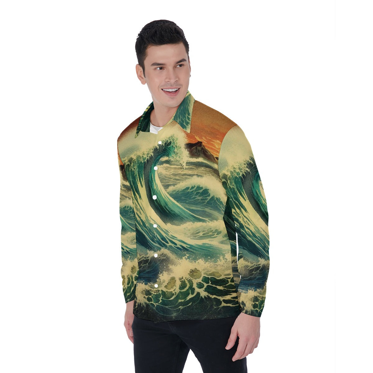 All-Over Print Men's Long Sleeve Shirt