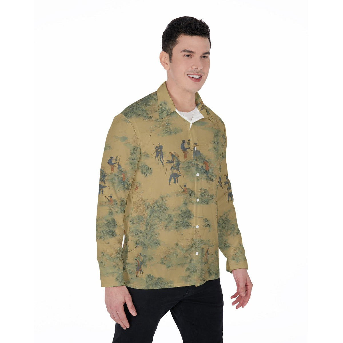 All-Over Print Men's Long Sleeve Shirt