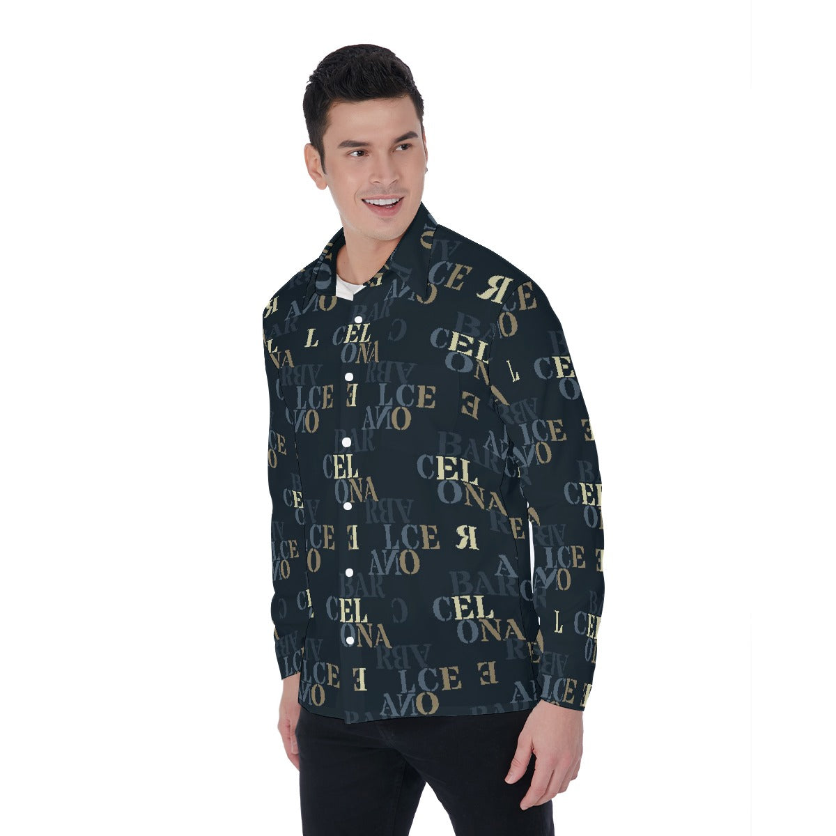 All-Over Print Men's Long Sleeve Shirt