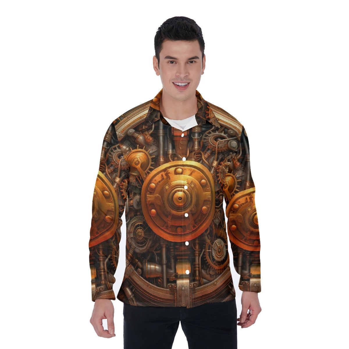 All-Over Print Men's Long Sleeve Shirt