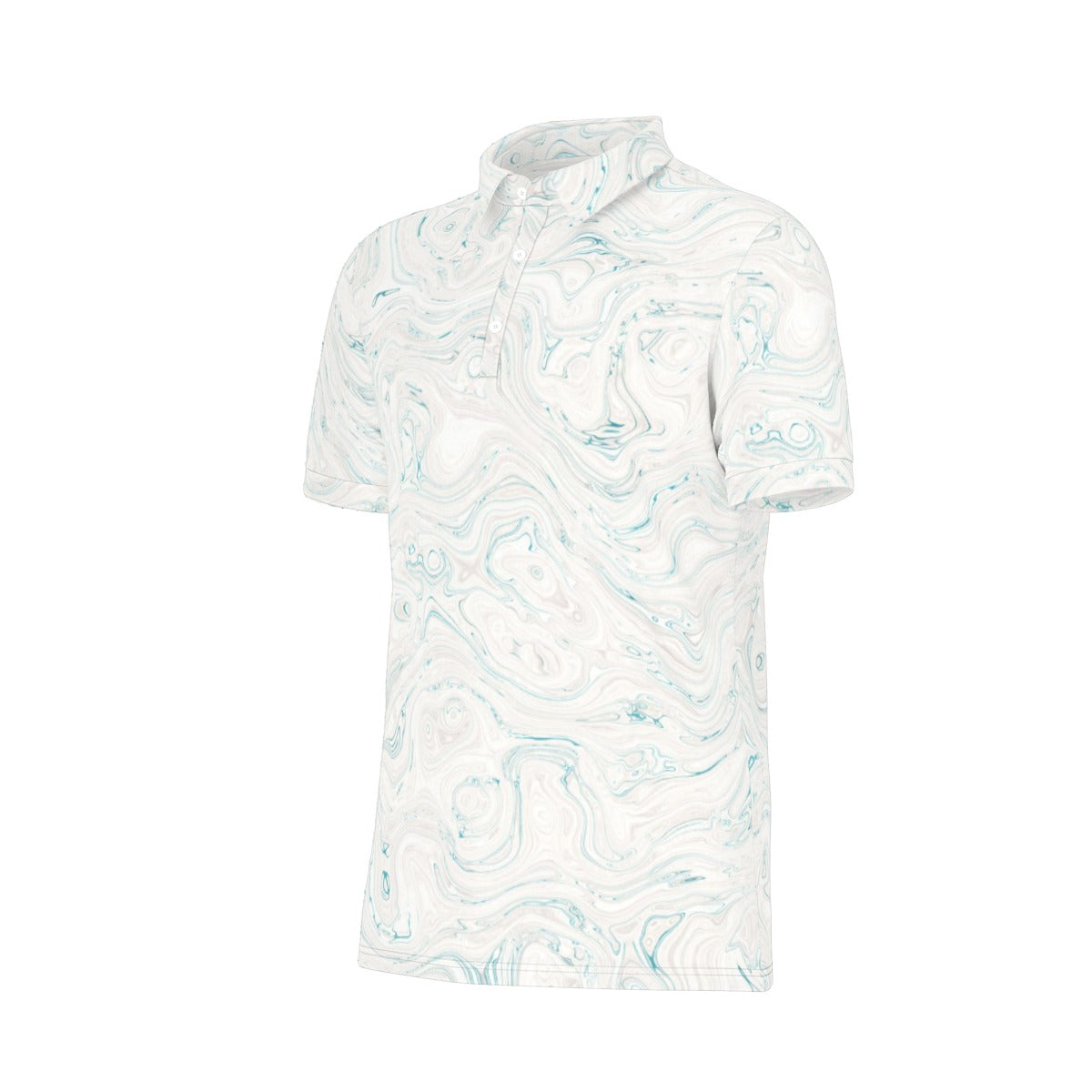 All-Over Print Men's Stretch Polo Shirt