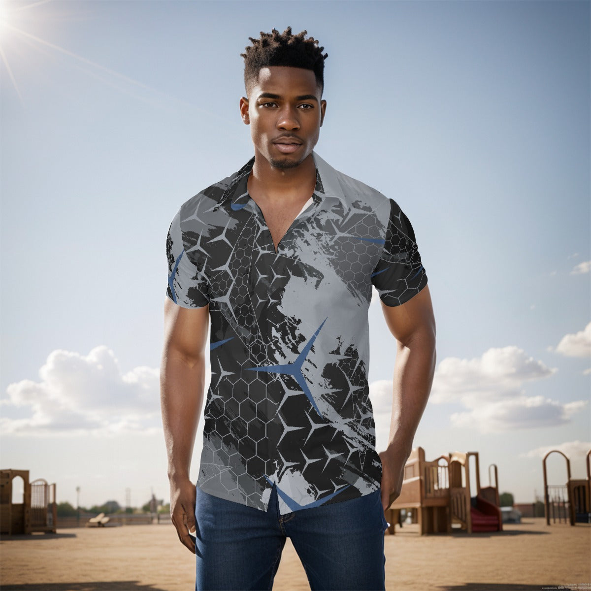 All-Over Print Men's short sleeve Shirt