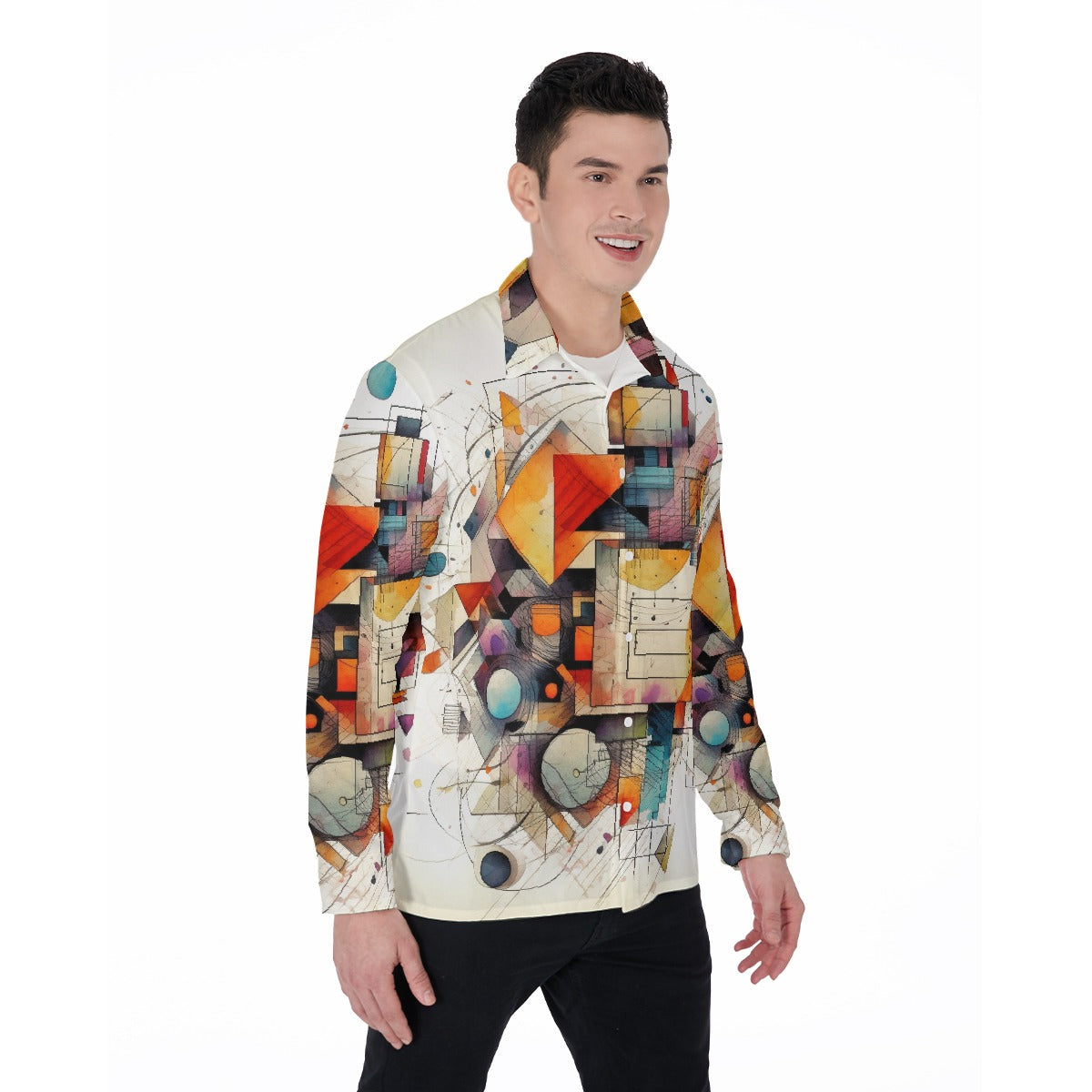 All-Over Print Men's Long Sleeve Shirt