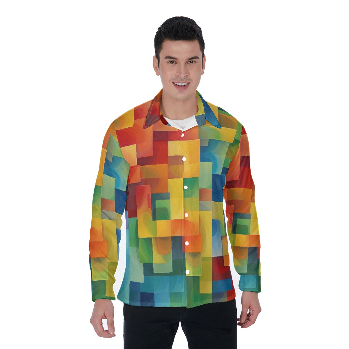 All-Over Print Men's Long Sleeve Shirt