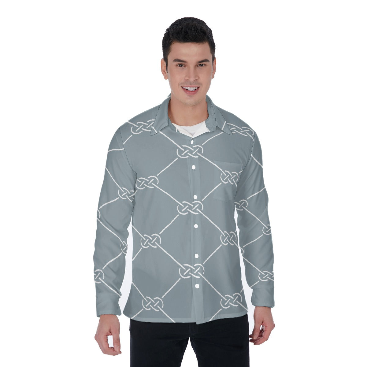 All-Over Print Men's Long Sleeve Shirt