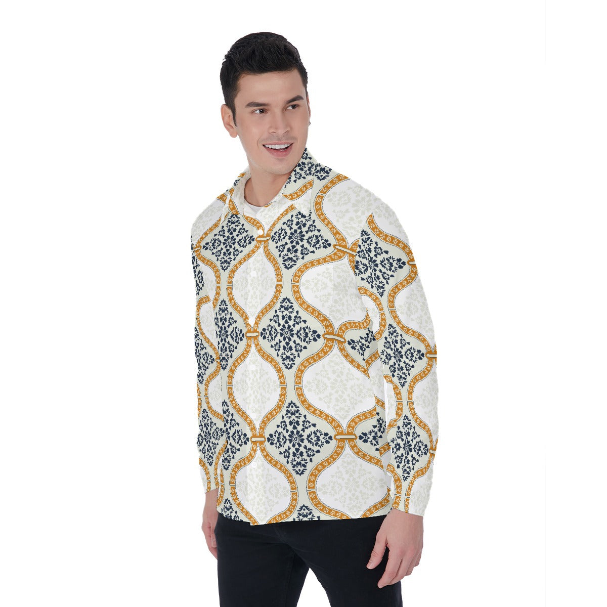 All-Over Print Men's Long Sleeve Shirt