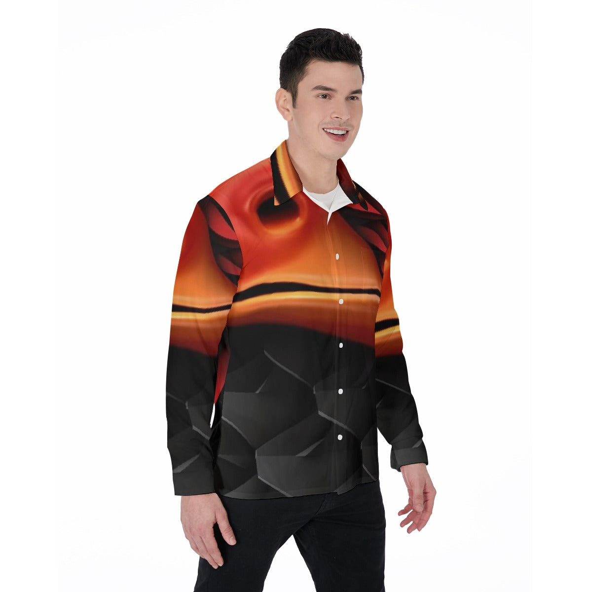 All-Over Print Men's Long Sleeve Shirt