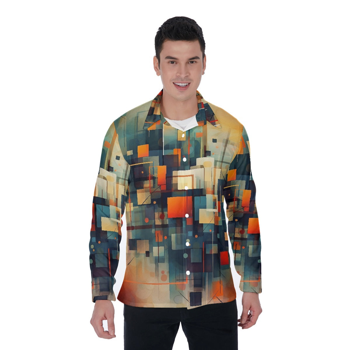 All-Over Print Men's Long Sleeve Shirt