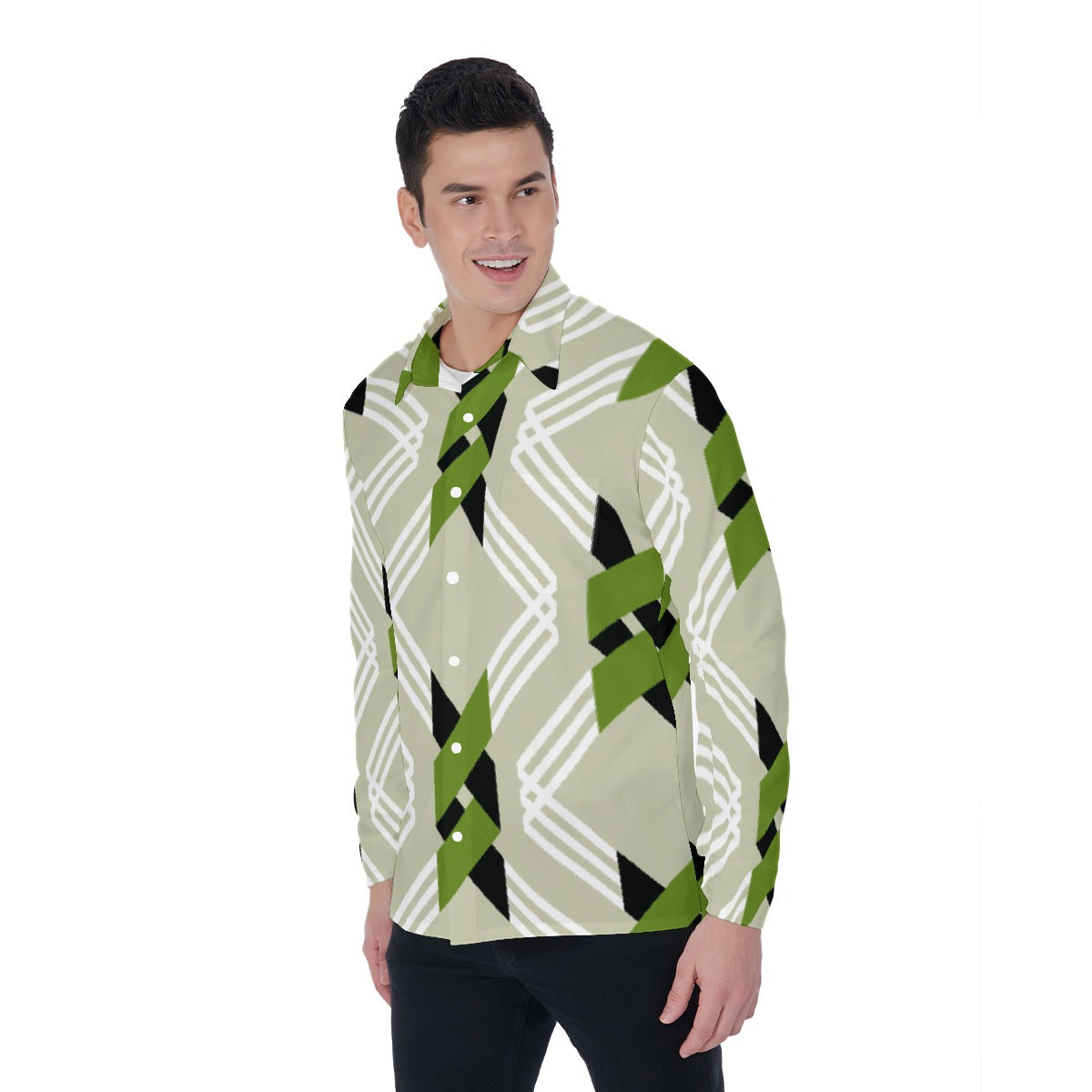 All-Over Print Men's Long Sleeve Shirt