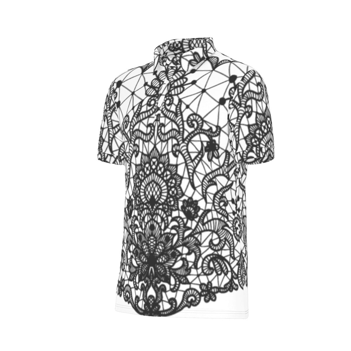 All-Over Print Men's Stretch Polo Shirt