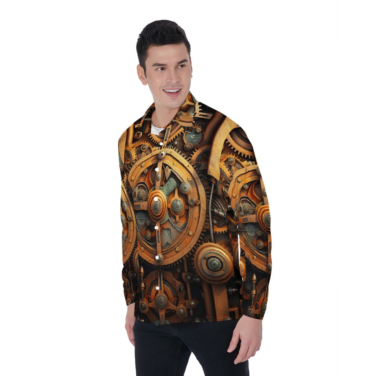 All-Over Print Men's Long Sleeve Shirt