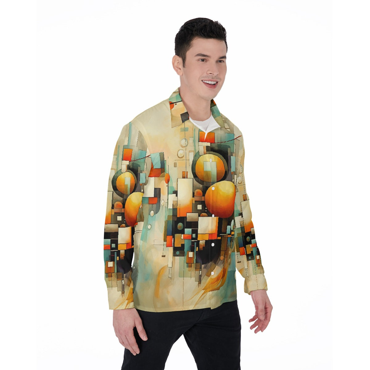 All-Over Print Men's Long Sleeve Shirt