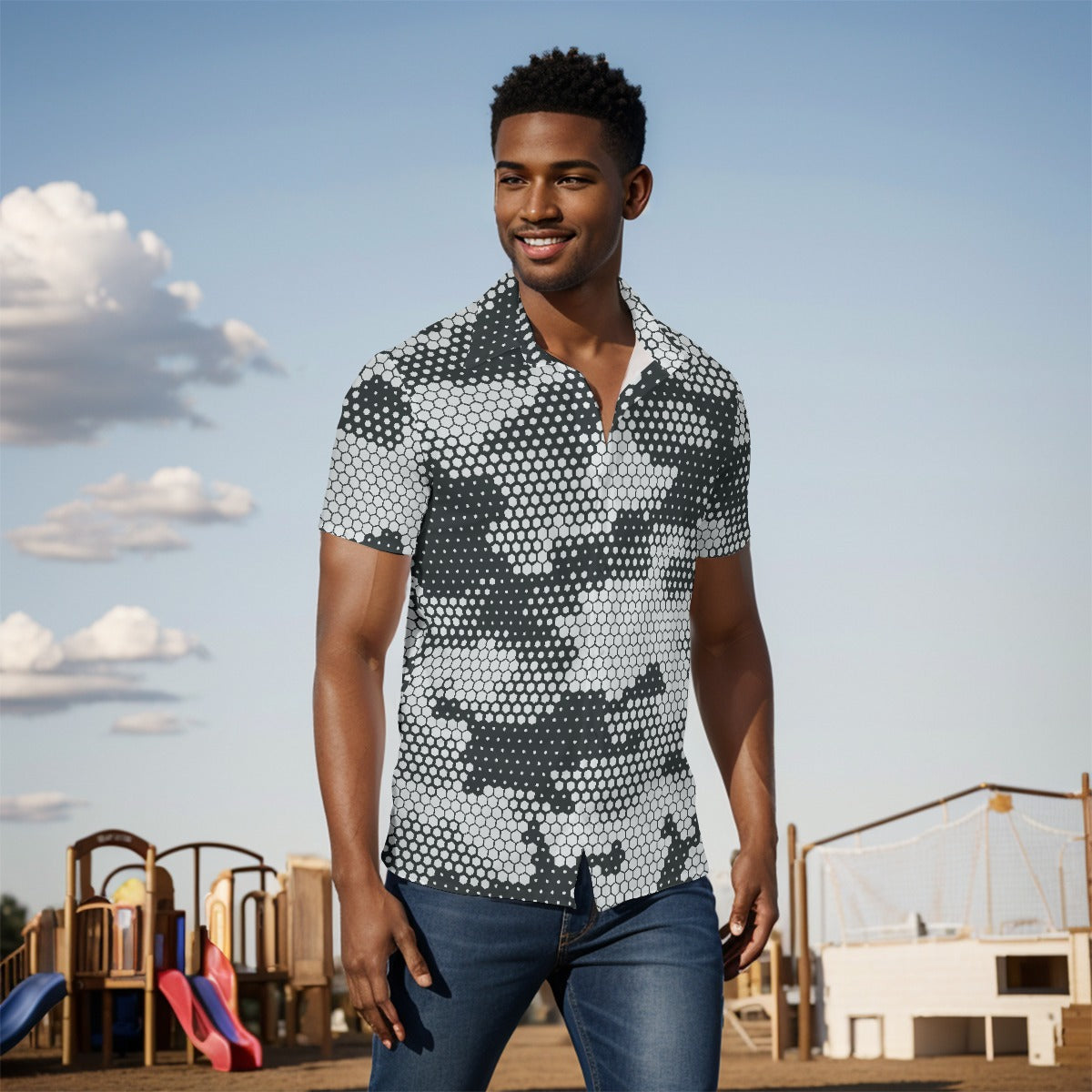 All-Over Print Men's short sleeve Shirt