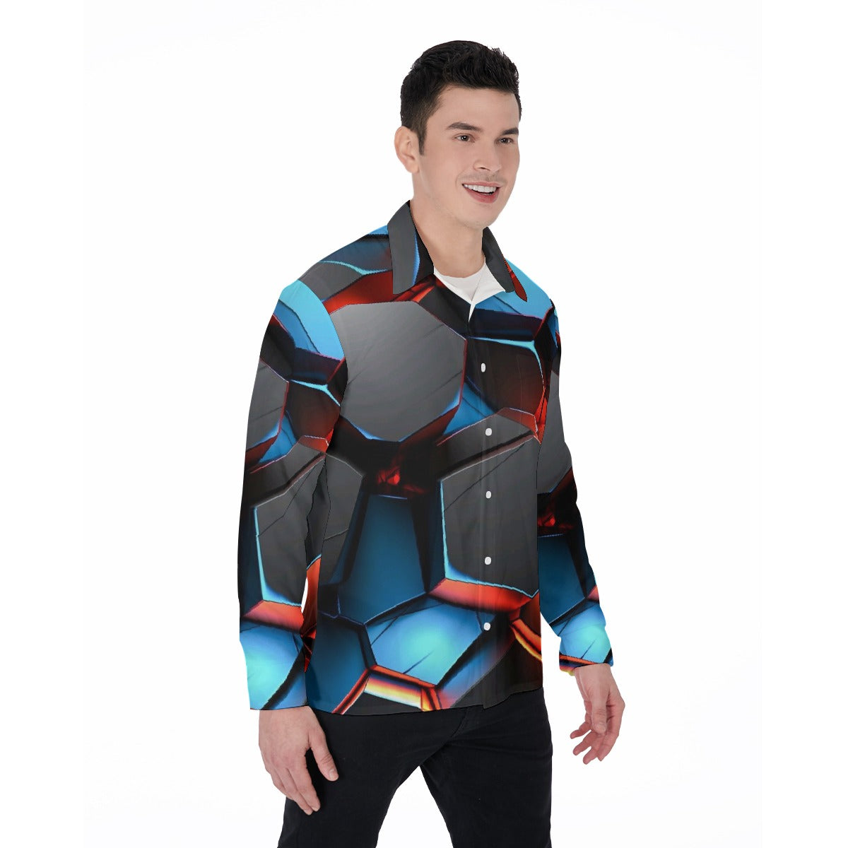 All-Over Print Men's Long Sleeve Shirt