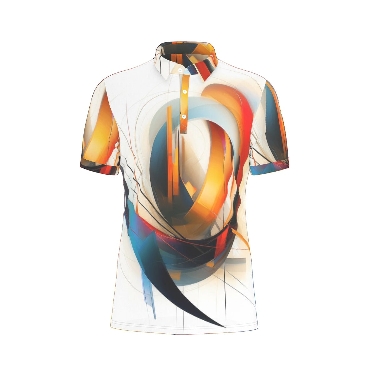 All-Over Print Men's Stretch Polo Shirt