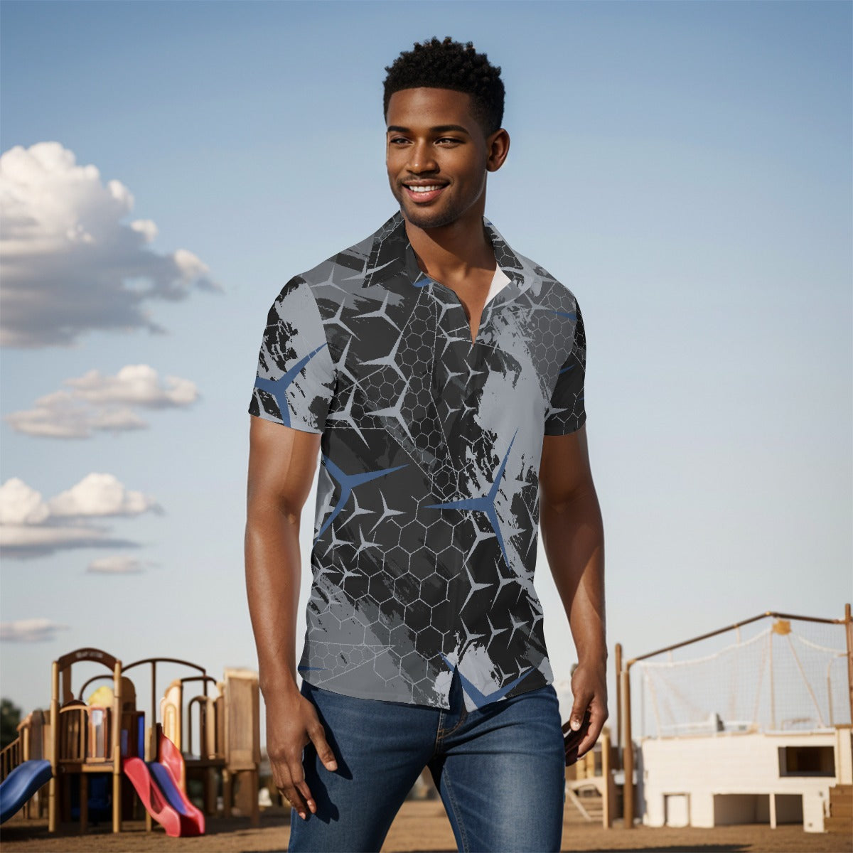 All-Over Print Men's short sleeve Shirt