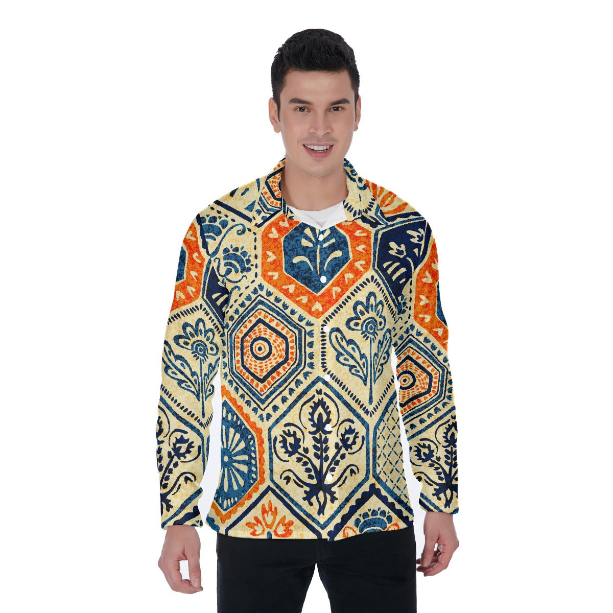 All-Over Print Men's Long Sleeve Shirt