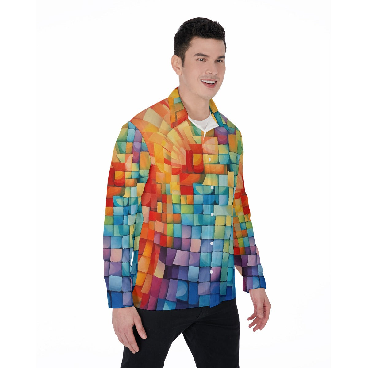 All-Over Print Men's Long Sleeve Shirt