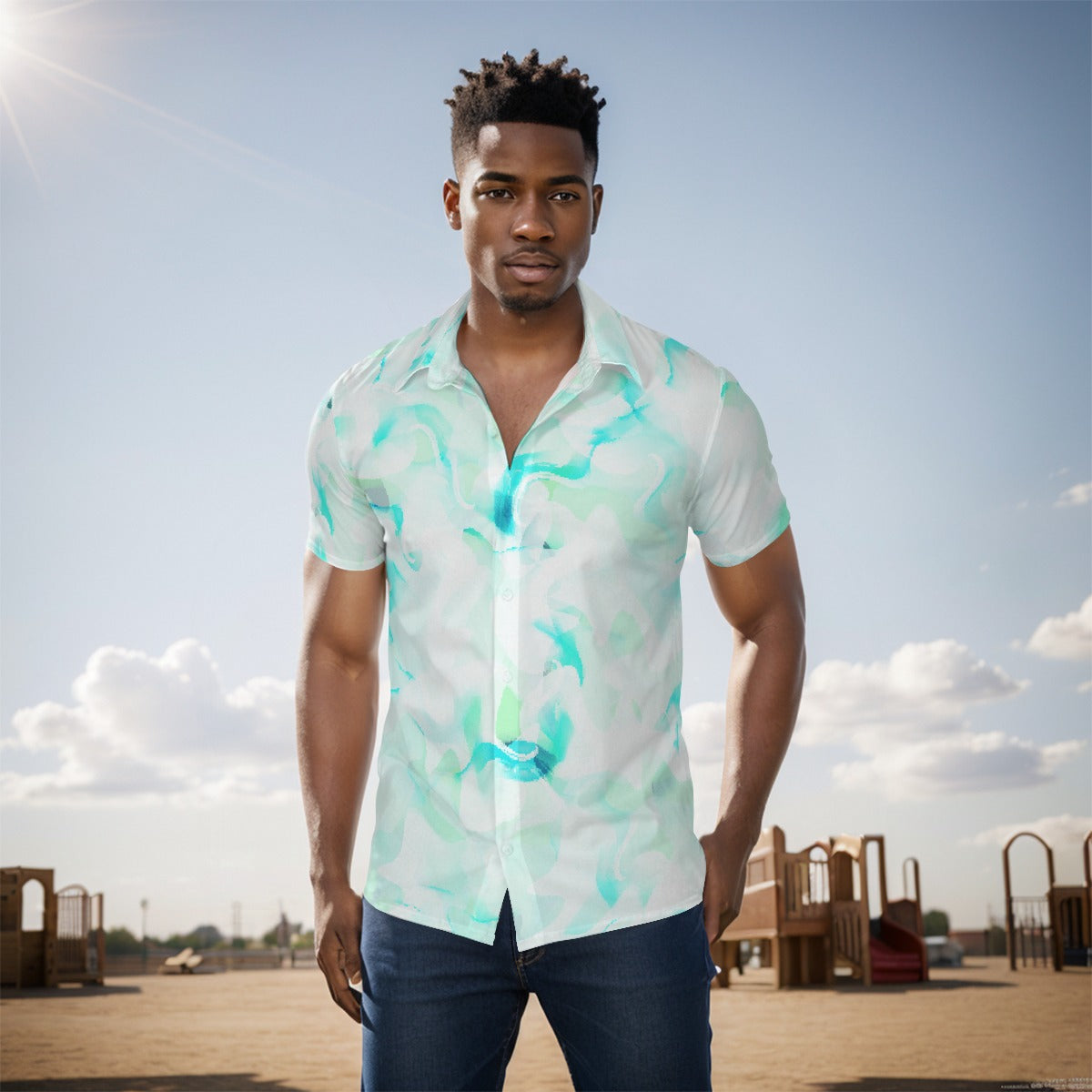 All-Over Print Men's short sleeve Shirt