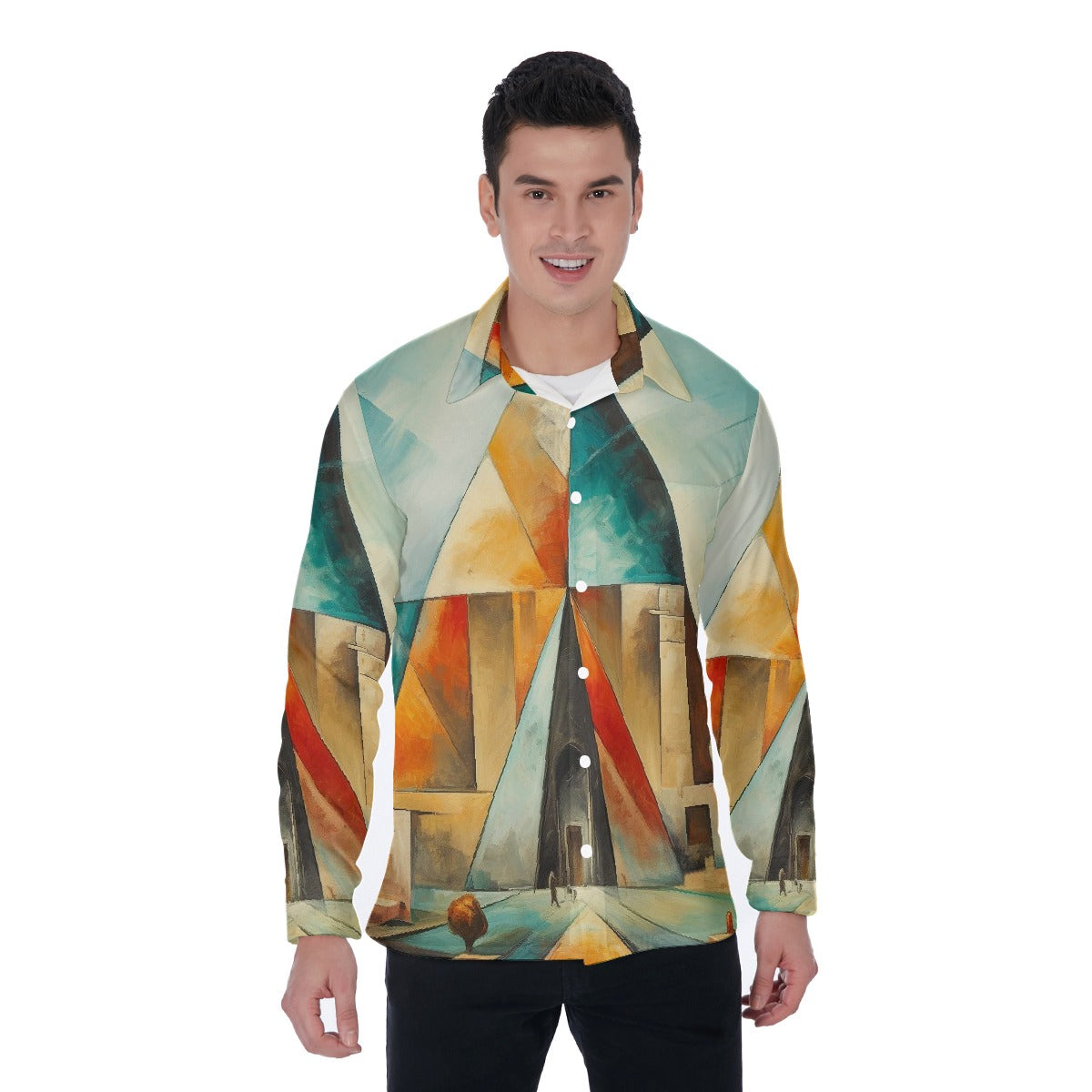 All-Over Print Men's Long Sleeve Shirt