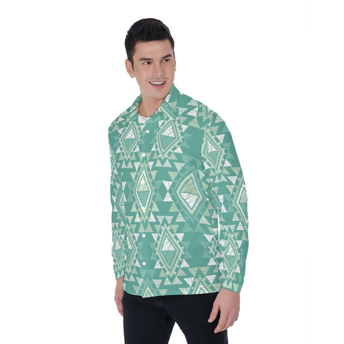 All-Over Print Men's Long Sleeve Shirt