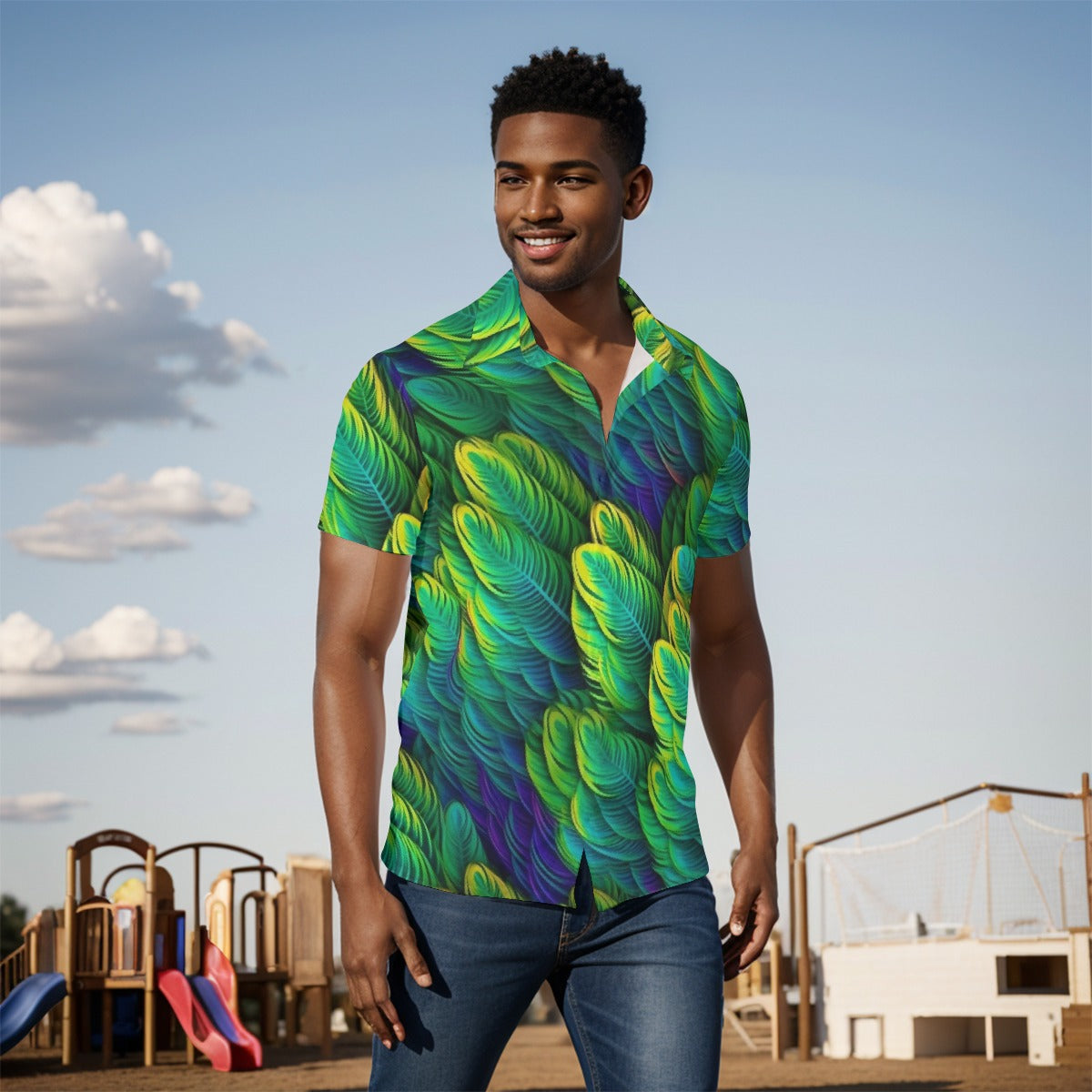 All-Over Print Men's short sleeve Shirt