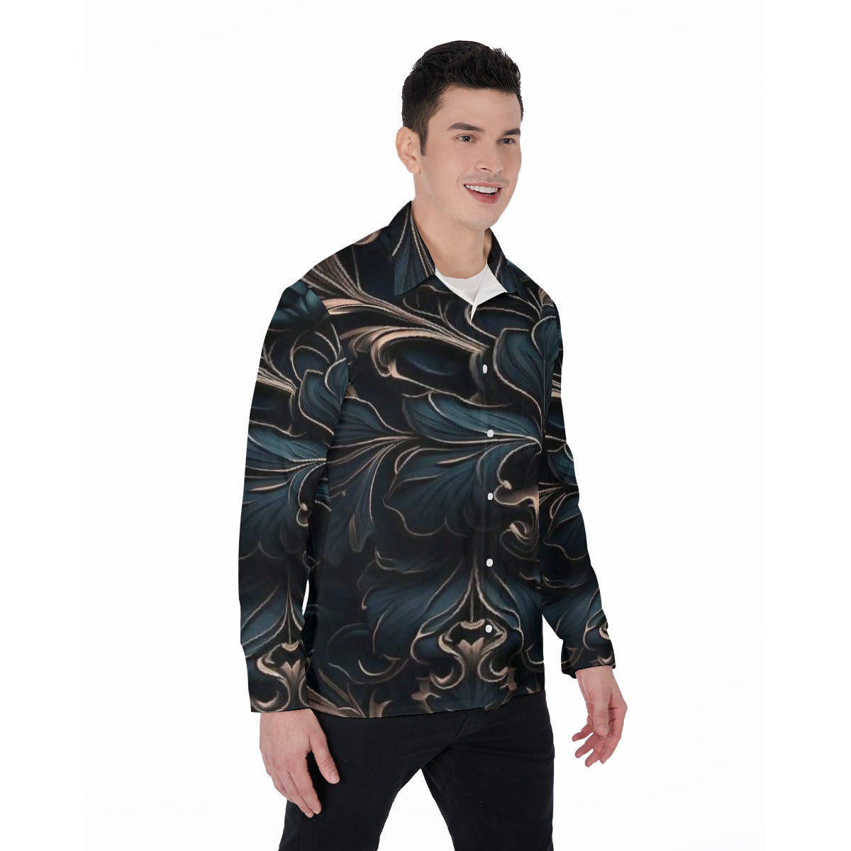 All-Over Print Men's Long Sleeve Shirt