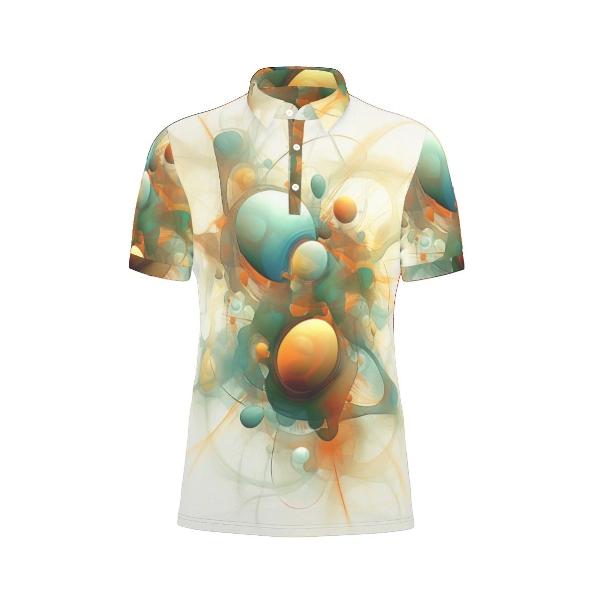 All-Over Print Men's Stretch Polo Shirt