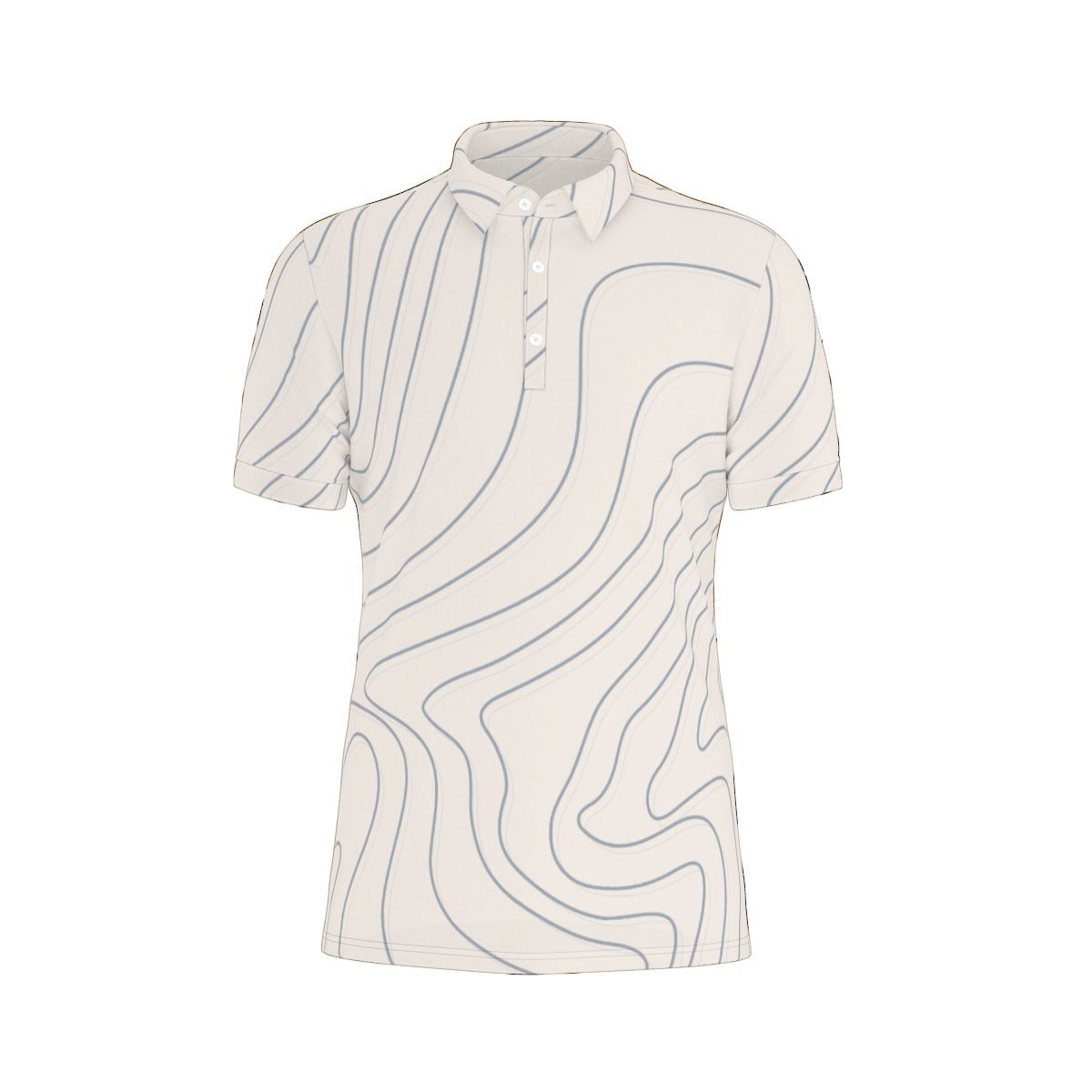 All-Over Print Men's Stretch Polo Shirt