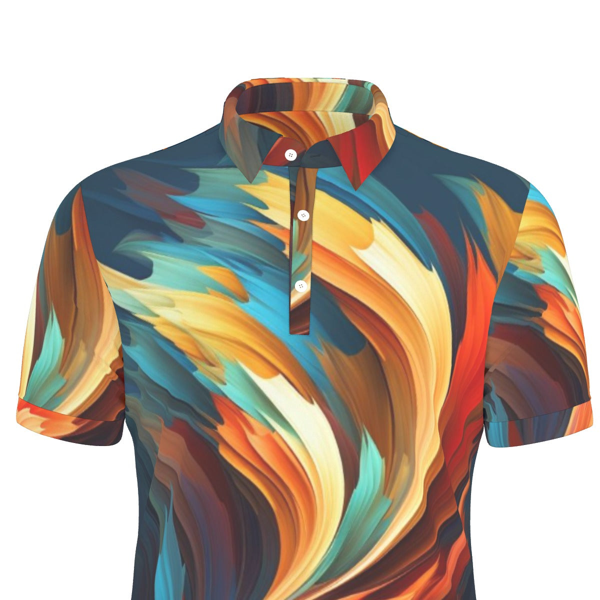 All-Over Print Men's Stretch Polo Shirt