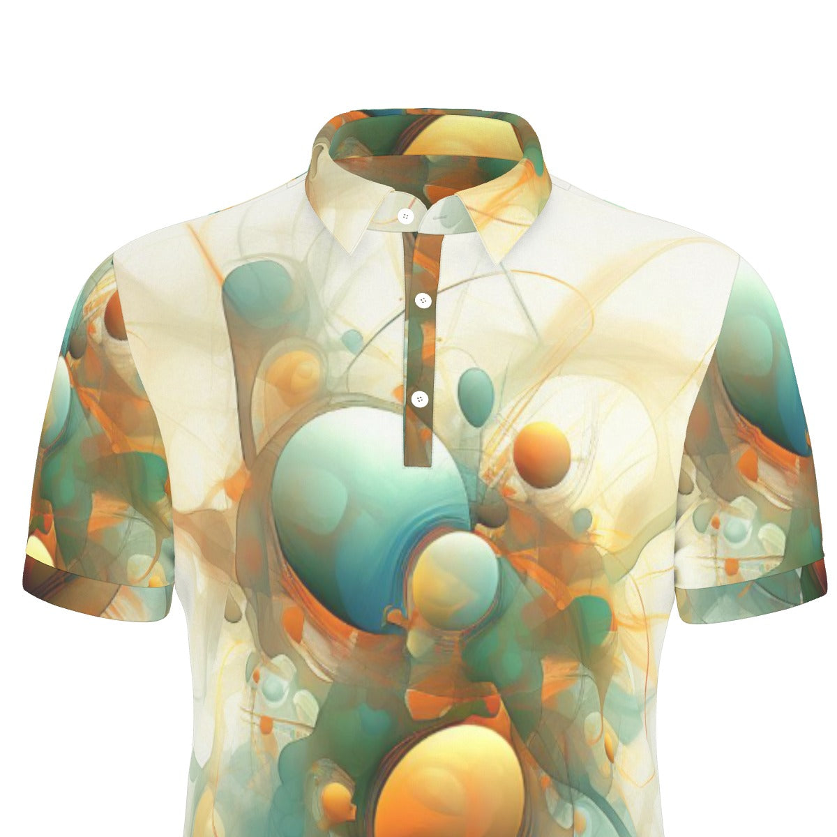 All-Over Print Men's Stretch Polo Shirt