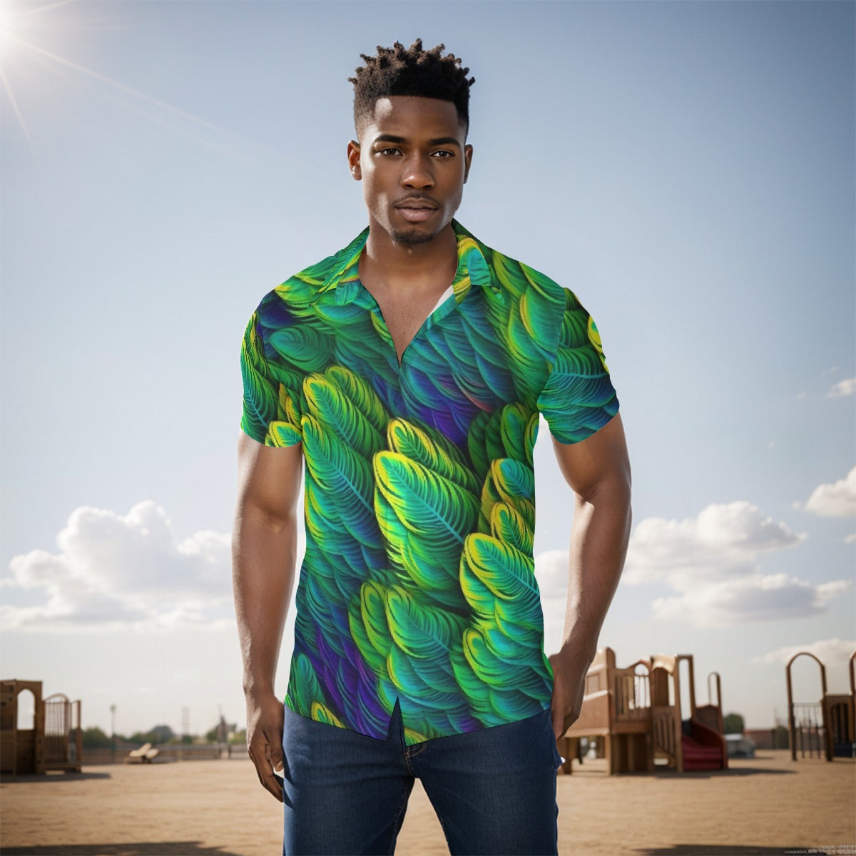 All-Over Print Men's short sleeve Shirt