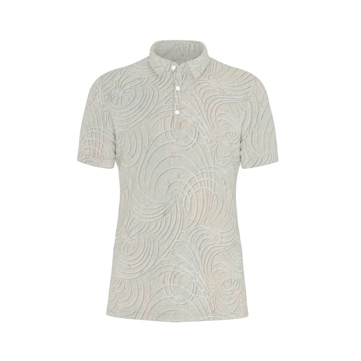 All-Over Print Men's Stretch Polo Shirt