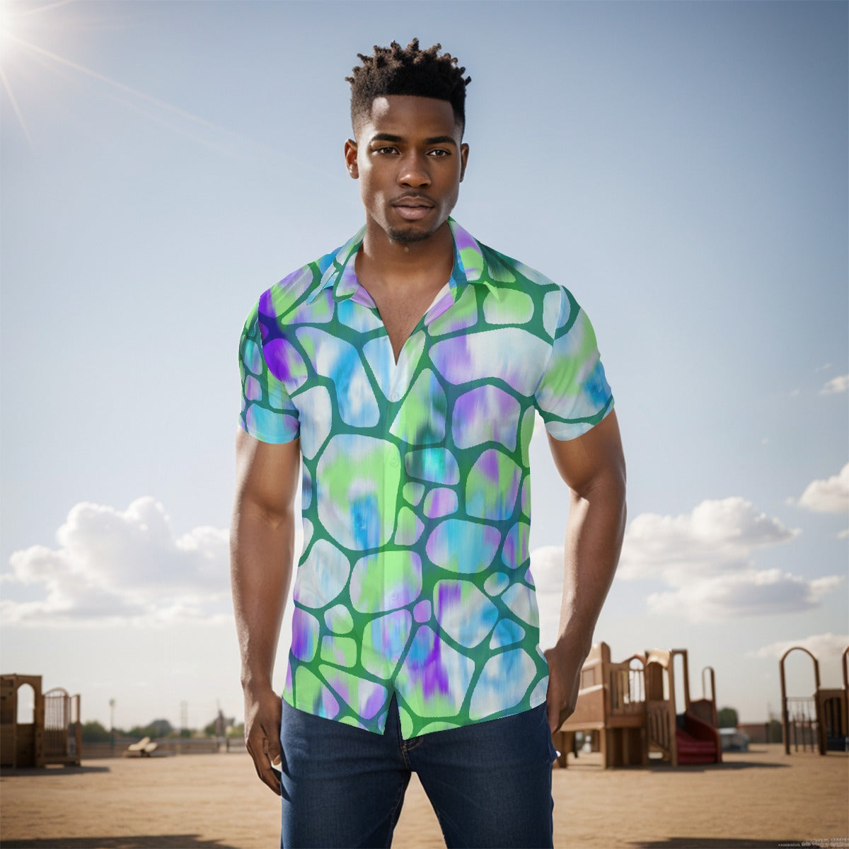 All-Over Print Men's short sleeve Shirt