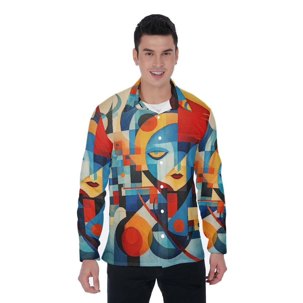 All-Over Print Men's Long Sleeve Shirt