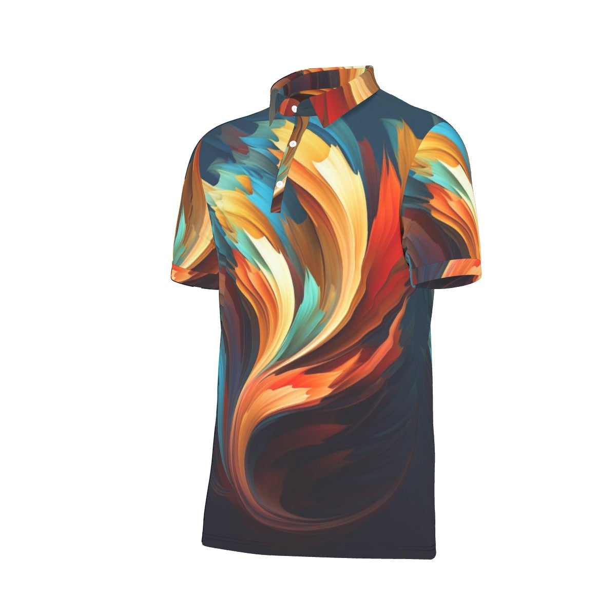 All-Over Print Men's Stretch Polo Shirt