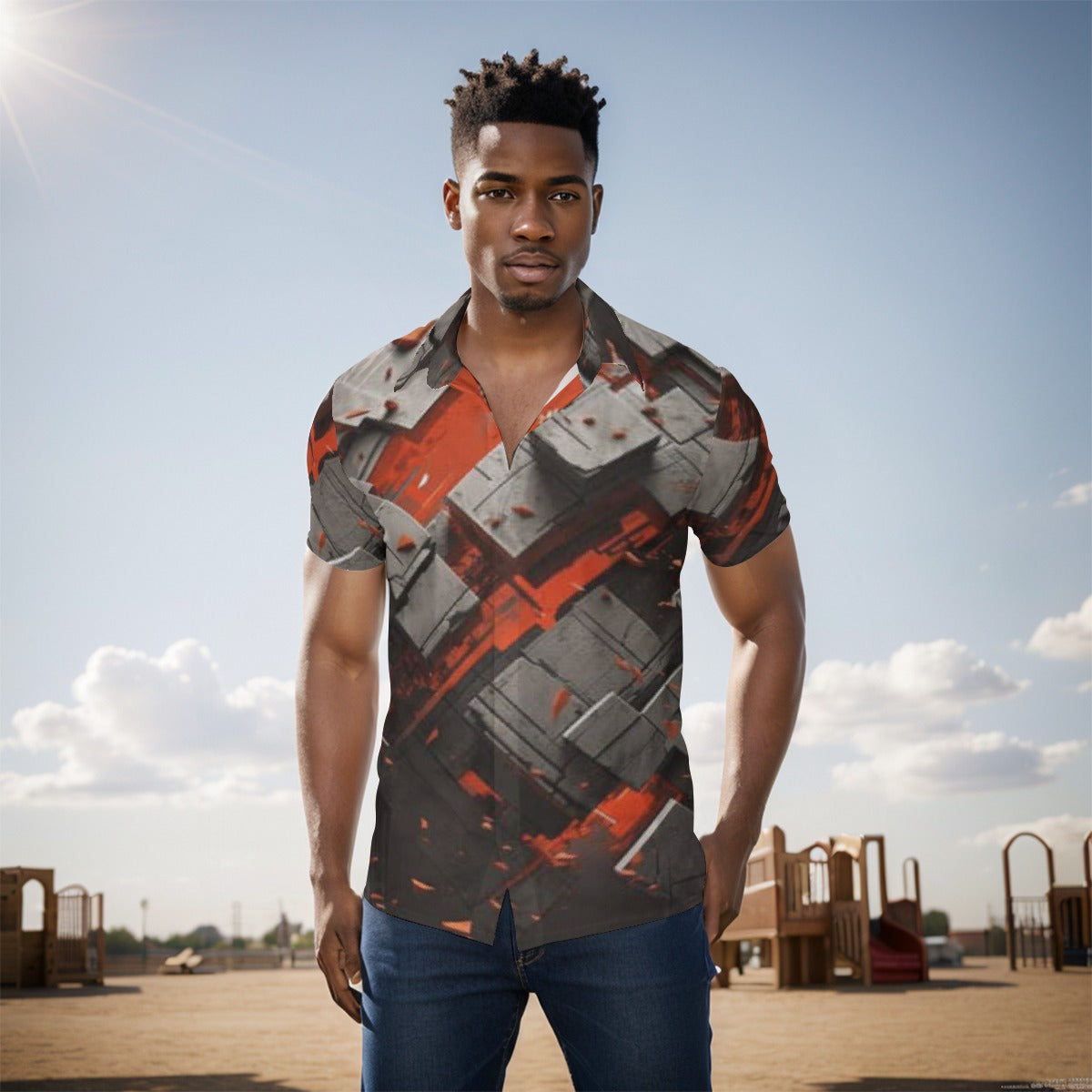 All-Over Print Men's short sleeve Shirt