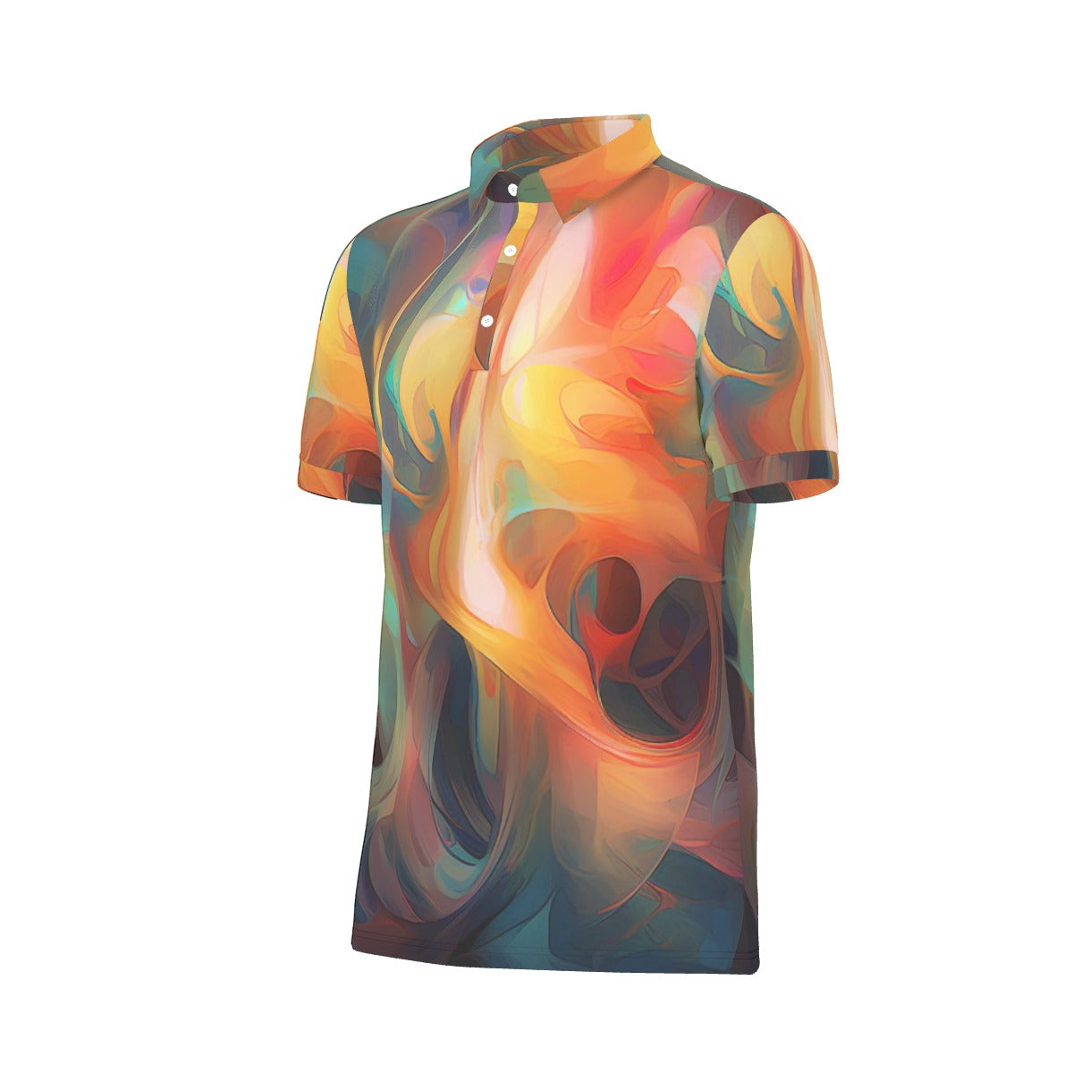 All-Over Print Men's Stretch Polo Shirt