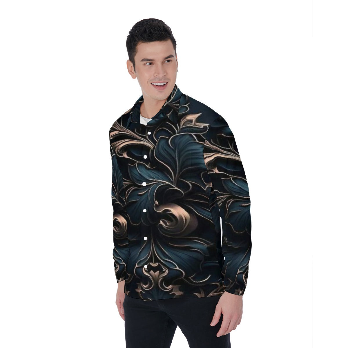 All-Over Print Men's Long Sleeve Shirt