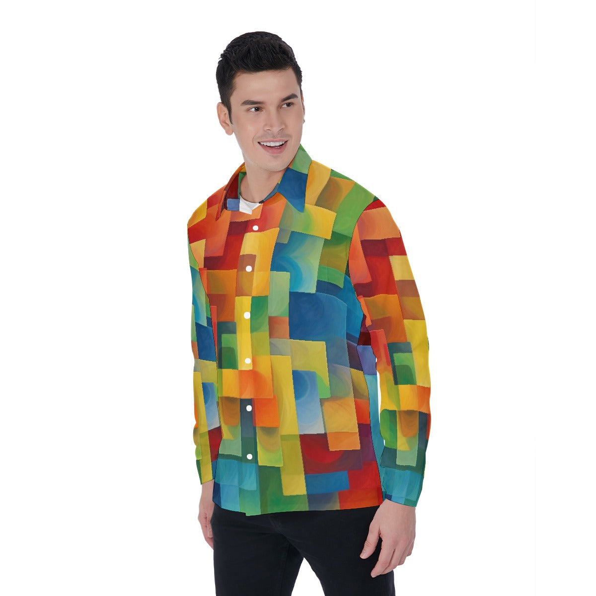 All-Over Print Men's Long Sleeve Shirt