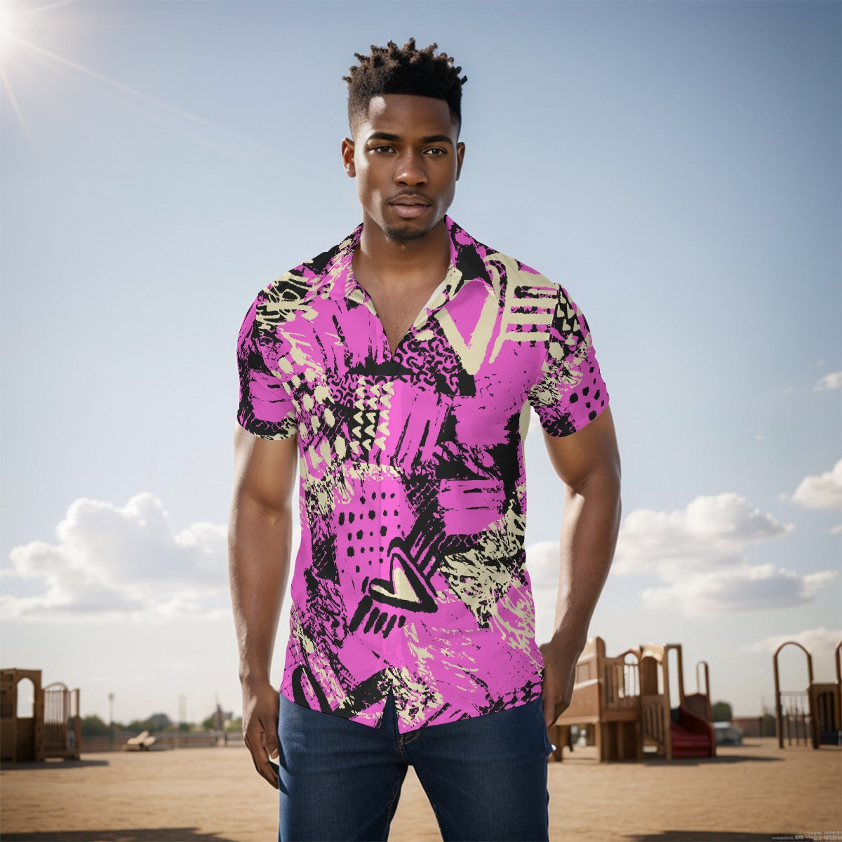 All-Over Print Men's short sleeve Shirt