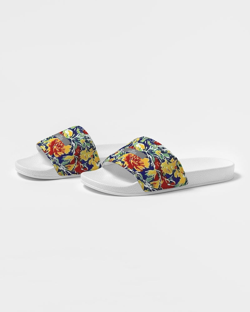 Painted flower design Women's Slide Sandal