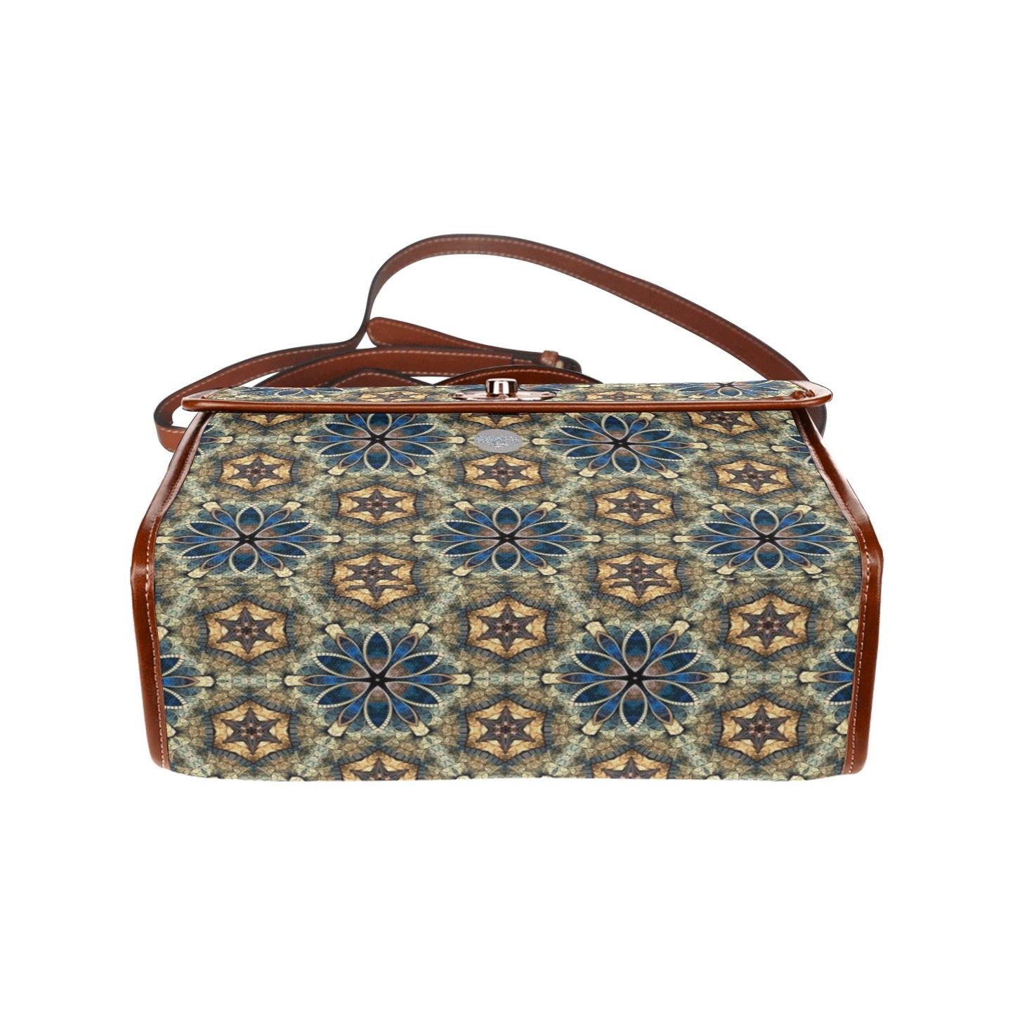 Waterproof Canvas Bag-Brown (All Over Print) (1641)