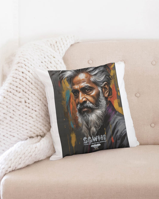 South Asian Knight Throw Pillow Case 18"x18"