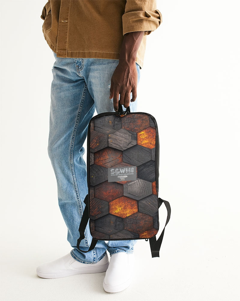 Cool stone hexagon patten 3D Slim Tech Backpack